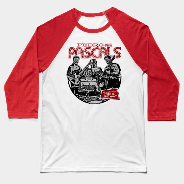 Pedro Pascal Retro Band Shirt (Pedro and the Pascals) Baseball T-Shirt by UselessRob